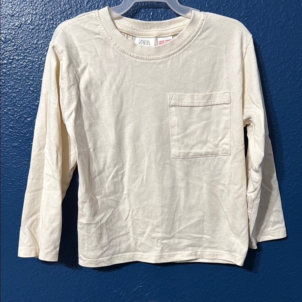 Zara Cream Long Sleeve Tee